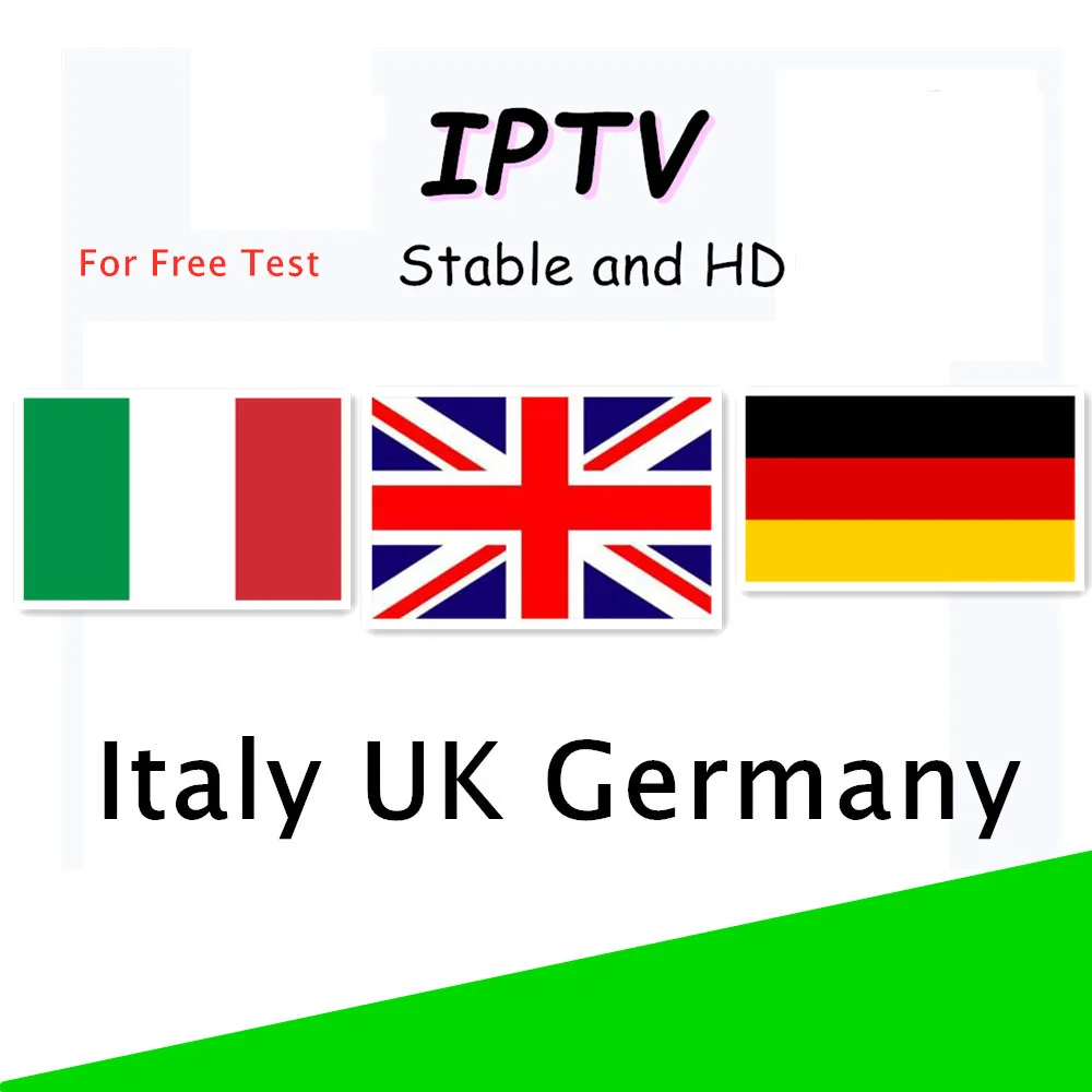 

12 months Tv for android box IPTV m3u Italy UK Germany