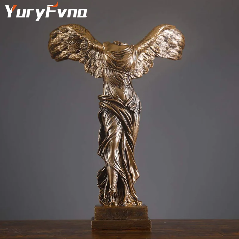 YuryFvna Modern Home Decor Accents European Style Victory Statue Sculpture Resin Goddess of Victory Handicraft Home Decoration YuryFvna Modern Home Decor Accents European Style Victory Statue Sculpture Resin Goddess of Victory Handicraft Home Decoration