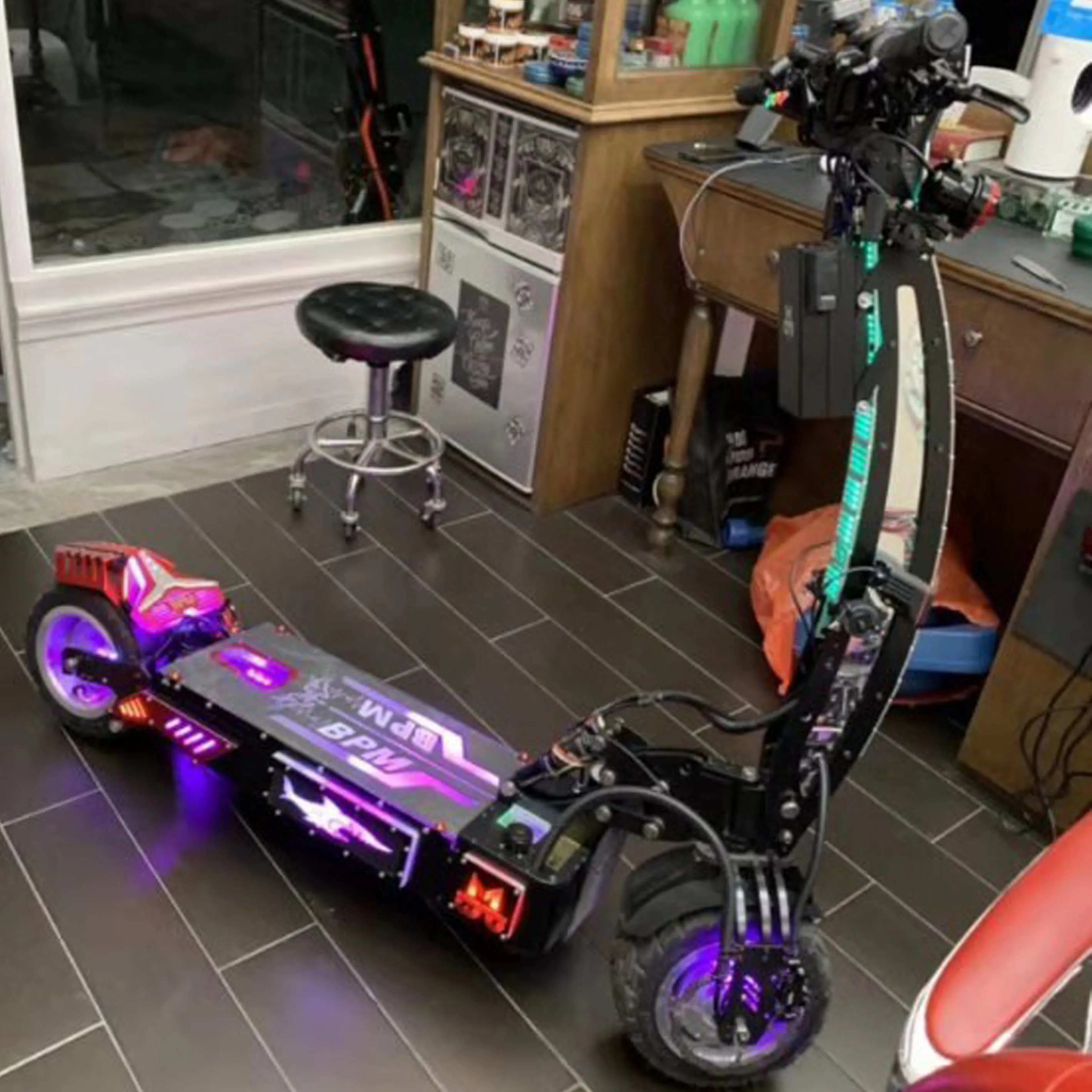 2019 kwheel заказной скутер led deck 60V 35Ah Электрический скутер