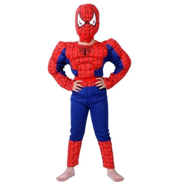 anime cosplay Iron Man Captain America Spiderman Muscle Children Children Halloween Costume Fantasia Superhero Cosplay Costume with Mask anime outfits female Cosplay Costumes