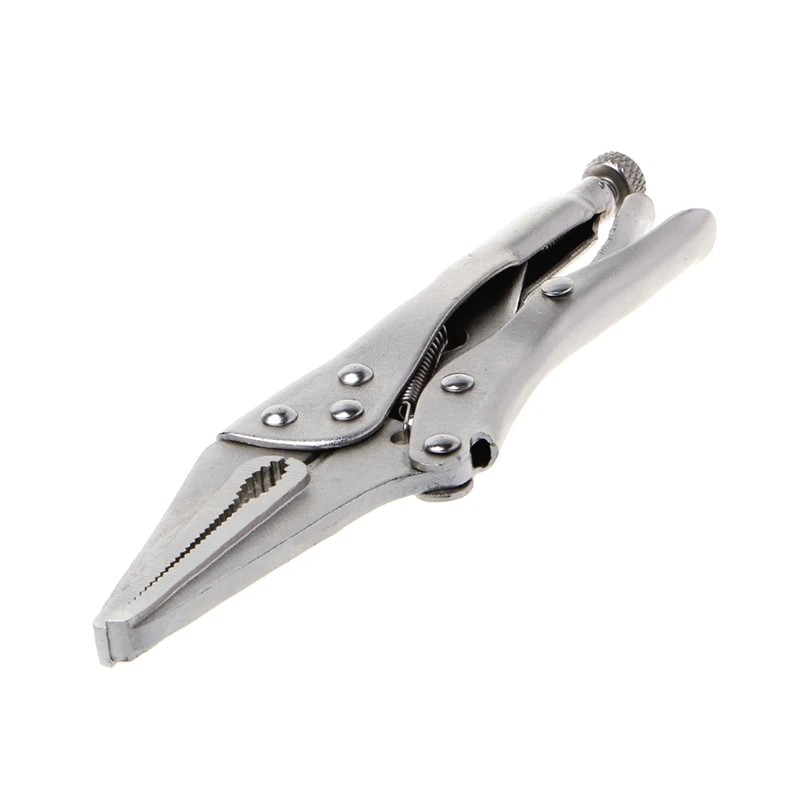 

7 Inch Locking Pliers Long Nose Straight Jaw Lock Vise Grip Clamp Hand Tool