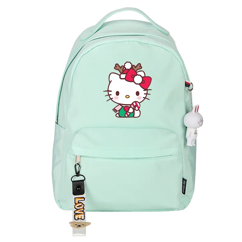 Аниме hello kitty, женский рюкзак, школьные сумки для девочек-подростков, милый розовый рюкзак, рюкзак на плечо для путешествий, сумка для ноутбука