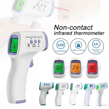 

Infrared Thermometer Forehead Body Non-Contact Thermometer Gun Baby Adult PotableHandhold Digital Infrared Fever Ear Thermometer