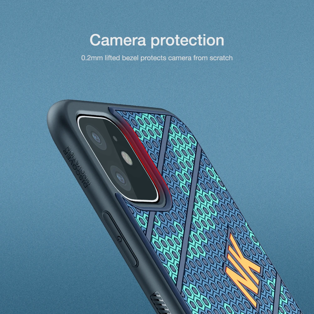 NILLKIN для iPhone 11 Pro силиконовый PC чехол для телефона для iPhone 11 Pro Max 3D рельефный Силиконовый ТПУ противоударный чехол на заднюю панель