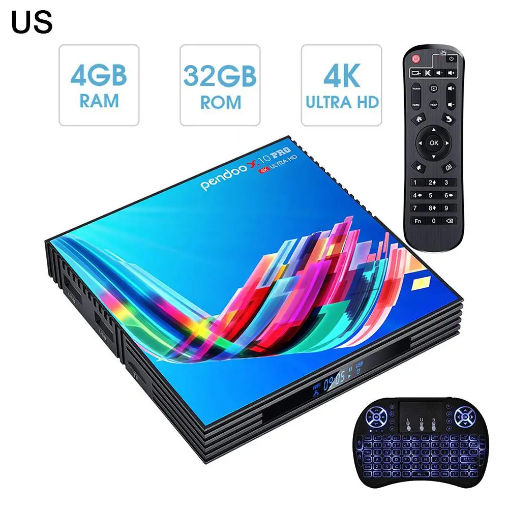 RK3318 Android 9,0 ТВ приставка 2,4G 5,8G wifi медиаплеер 3D 4K Wi-Fi Netflix Youtube приставка медиаплеер приставка 32 Гб 64 Гб ТВ приставка - Цвет: Black