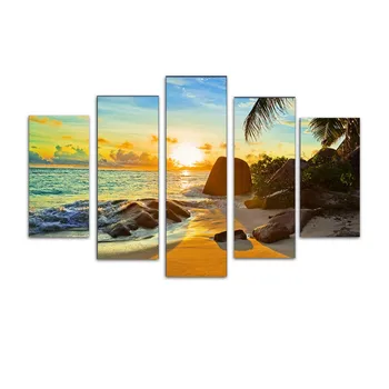 

Wall Art Painting 5Pcs/Set Modern Frameless Canvas Painting Print Home Room Art House Decoration HOT