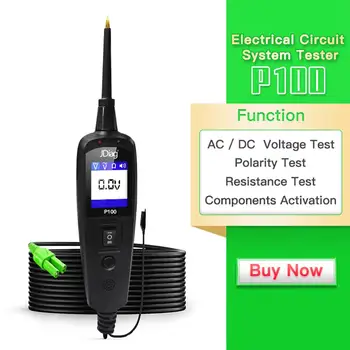 

JDiag P100 LCD Display Automotive Car Truck Electrical Circuit System Tester Car Diagnostic Tool Automobile Electric Accessories