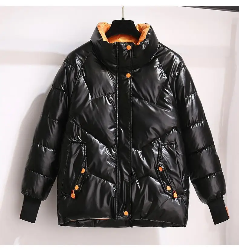 Winter Jacket Women 2021 New Glossy Down Cotton Coat Winter Warm Down Jacket Parkas Thick Warm Cotton-Padded Coat Outwear Female Winter Jacket Women 2021 New Glossy Down Cotton Coat Winter Warm Down Jacket Parkas Thick Warm Cotton-Padded Coat Outwear Female