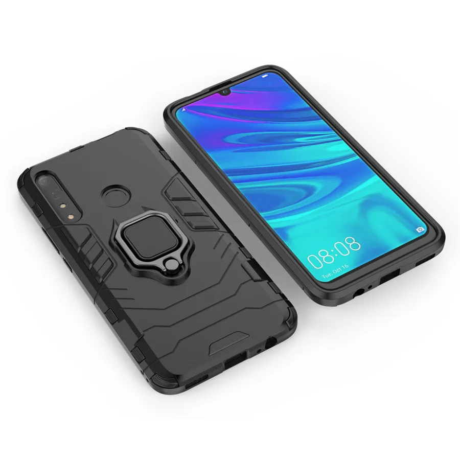 Для huawei P Smart Z Plus чехол магнитный автомобильный держатель кольцо жесткий бронированный чехол "Железный человек" для huawei Y5 Y6 Y7 Pro Y9 Prime