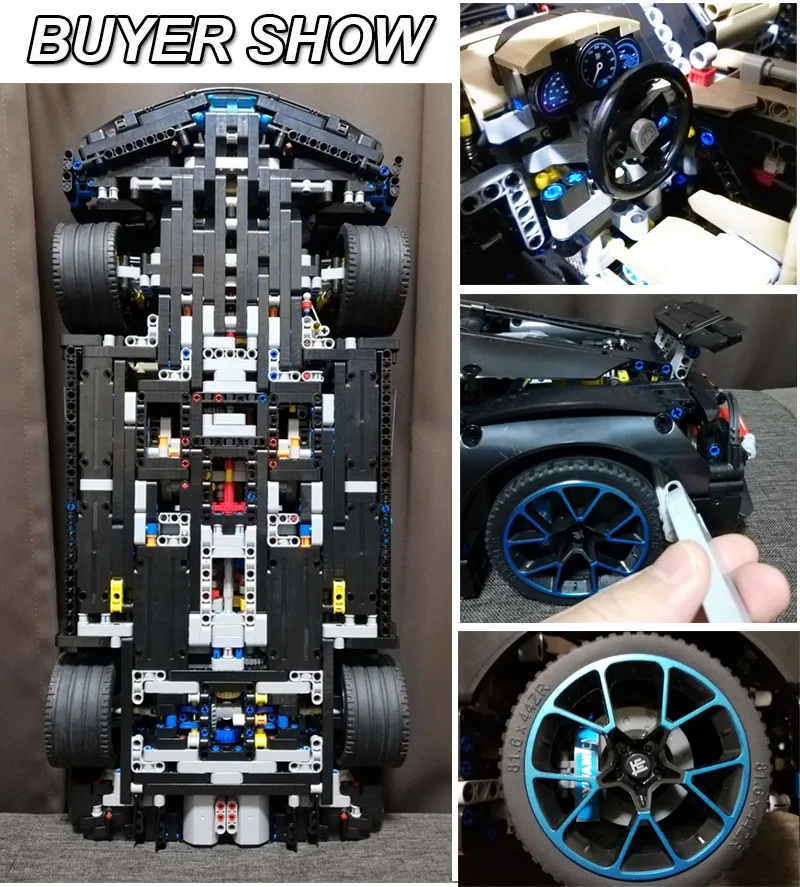 Lepinblocks technic Bugatti chiron синий гоночный автомобиль суперкар строительные блоки 42083 20086 игрушки 3625 шт