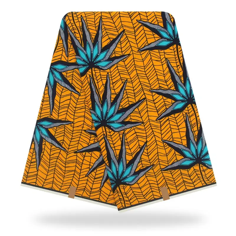Африканский воск ткань высокого качества хлопок Материал Анкара ткань шитье настоящий голландский воск 6 ярдов для платья - Цвет: color3