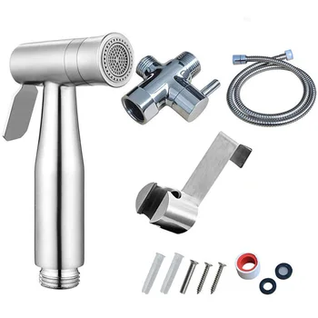 

Washing Shower Bathroom Accessories Handheld Hygiene Home Bathtub Sprayer Toilet Bidet Set Nozzle Multifunction Stainless Steel