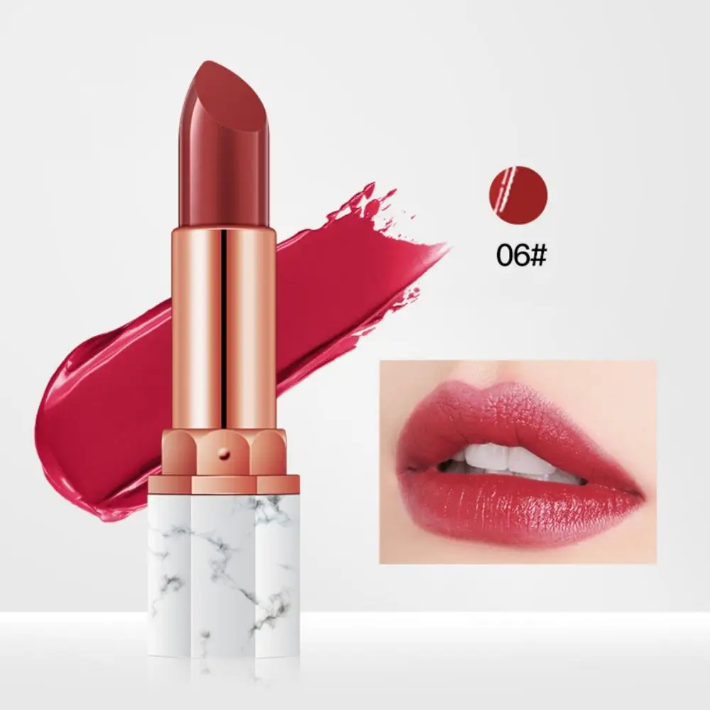 

Marble Velvet Mood Fog Lipstick Glaze Lasting Rotten Tomato Soil Orange Brown Lip Gloss Makeups#