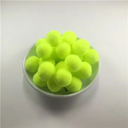 color 30 Fluorescent 1600 шт 10-30 мм помпон меховой плюшевый шар для поделок DIY мягкое украшение дома Одежда для шитья на ткани аксессуары - Цвет: color 30 Fluorescent