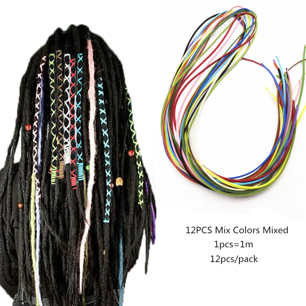 10Pcs Strechable Braiding Hair Strings Magic String Box Braids Hair