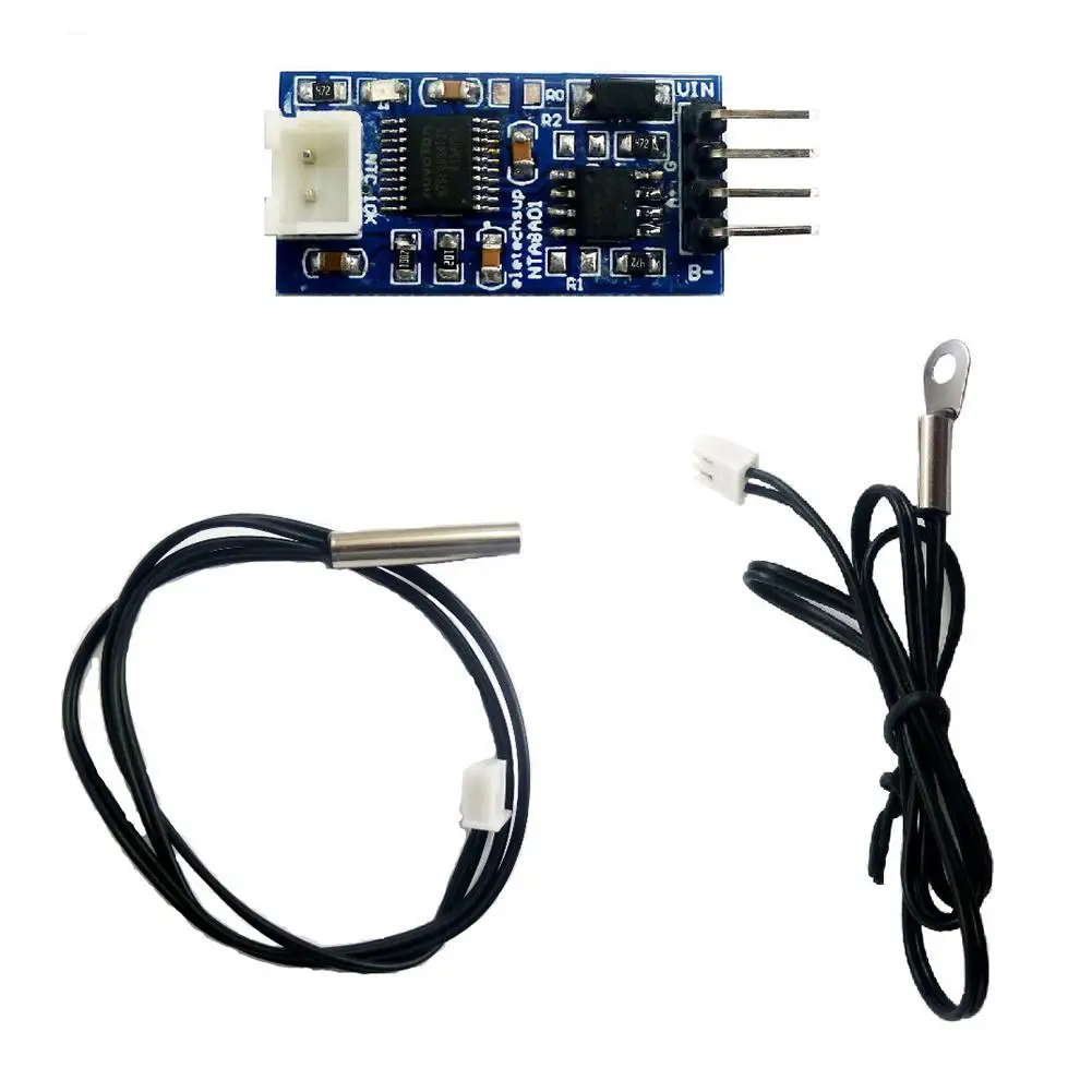 NTA8A01 Module 5V 12V 50CM 10K 3950 NTC A B Temperature Sensor RS485 MODBUS RTU Protocol 5