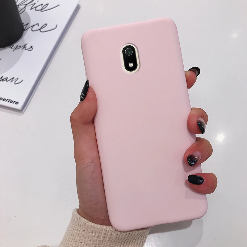 Матовый однотонный чехол ярких цветов для XiaoMi RedMi 8A RedMi8A 6,22 дюймов чехол для смартфона TPU резиновый мягкий силиконовый чехол бампер