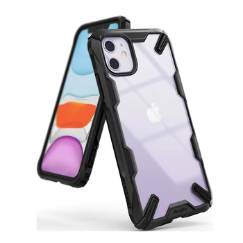 

Ringke Fusion X for iPhone 11 Case Heavy Duty Shock Absorption Transparent Hard PC Back Soft TPU Frame Cover