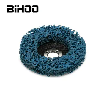 

10pcs 100mm Blue Poly Strip Disc Abrasive Wheel Paint Rust Removal Clean for Angle Grinder