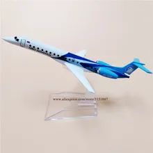 Nueva maqueta de avión de Metal de aleación 16cm Air AERO MONGOLIA ERJ145 JU-1800 Airlines para regalo