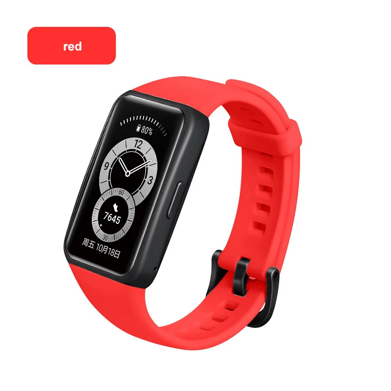 Strap For Huawei Watch Band 6 For Huawei Smart Watch Bracelet 6 Strap With TPU Soft Protective Cover Full Screen Protector Case 