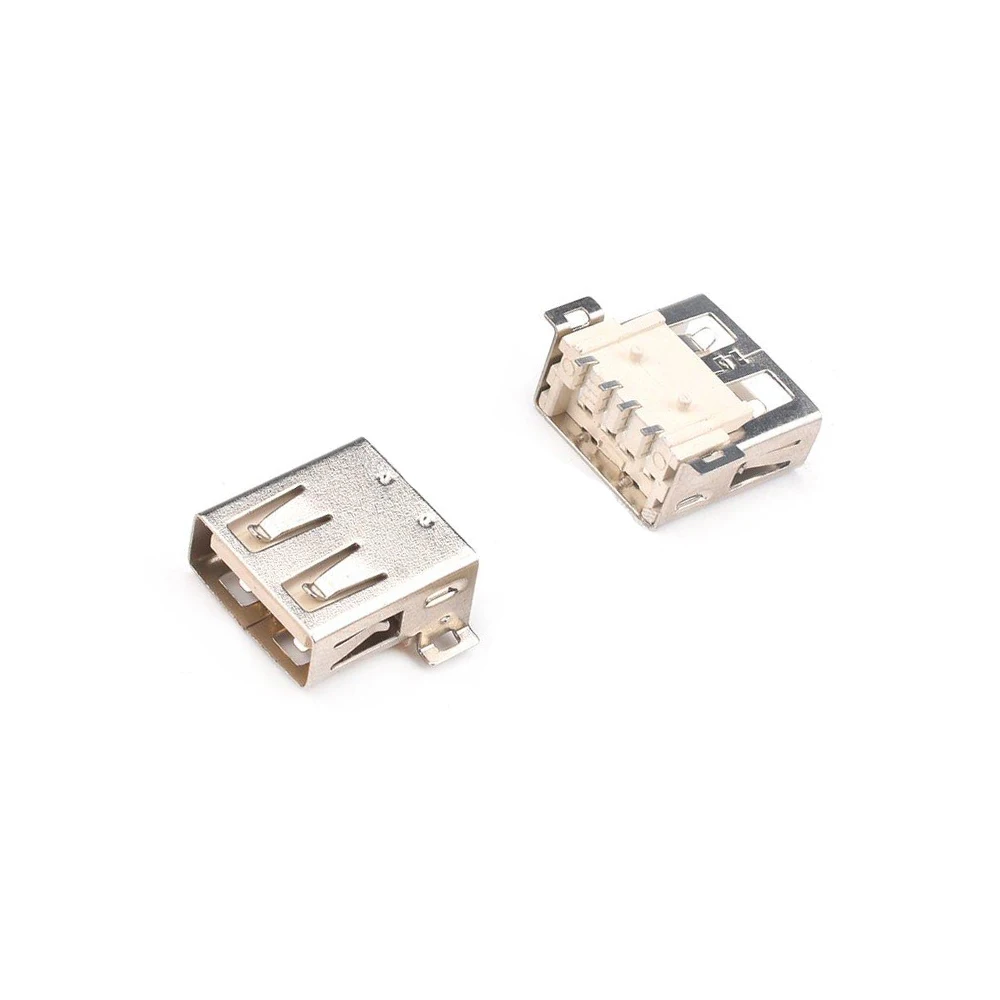 USB Type A Standard Port Female Solder Jacks Connector PCB Socket USB-A Type SMT 4Pin SMD 10Pcs/LOT Solder Seal Wire Connectors