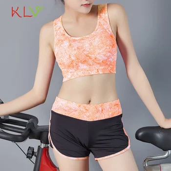 

Tracksuit Women Sports Tye Dye Crop Top And Shorts 2 Piece Set Matching Sets Sportwear Running Workout Plus Size Summer Clothes