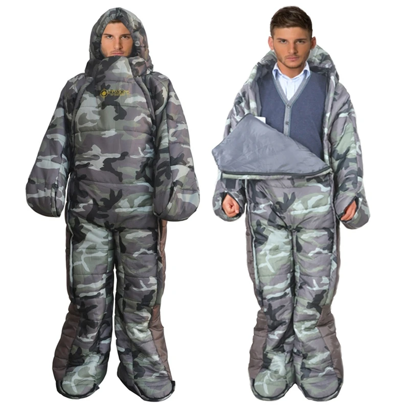 

Camping Sleeping Bag Comfortable Humanoid Windproof Warm Sleeping Bag Outdoor Camping Hiking Winter Adventure Travel Equipment 5