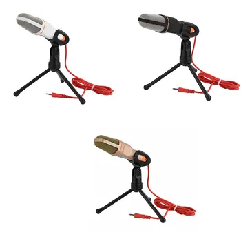 

SF-666 Condenser Sound Microphone Stand Holder PC Laptop Phones Wired Desktop Handheld Microphone