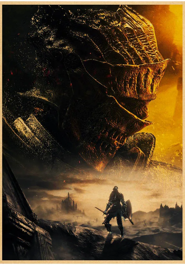 Vintage Game Poster The Dark Souls 3 Decorative Painting On