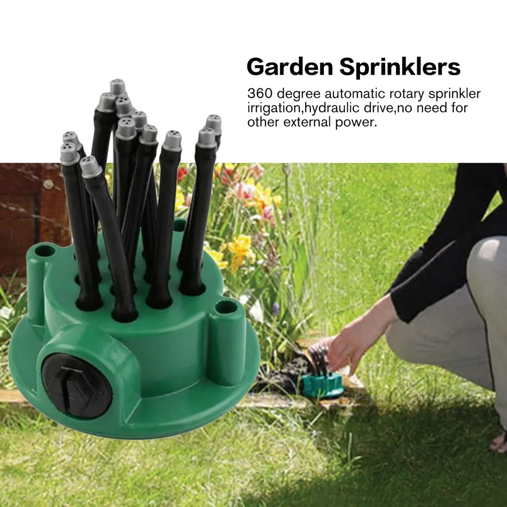 360 Degree Circle Rotating Automatic Garden Sprinklers Watering Grass Lawn Water Sprayer Sprinkler Watering Dripper Sprinkler