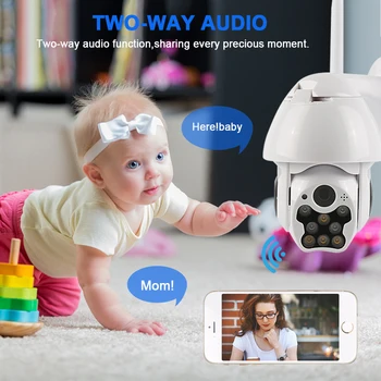 

1080P PTZ IP Camera Wifi Outdoor Speed Dome Wireless Wifi Security Camera Pan Tilt 4X Digital Zoom Network CCTV Surveillance