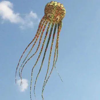 

8m Camouflage Octopus Kite Animal Kite Soft Inflatable Kite Adult Outdoor Sports Flying Tool Tearproof