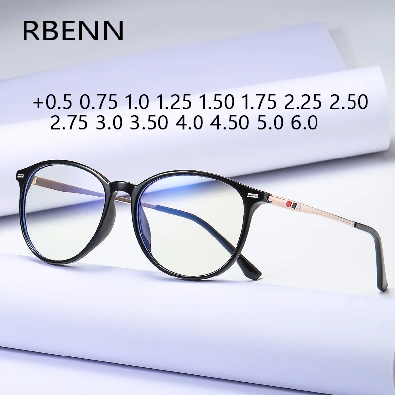 Очки для чтения RBENN TR90 мужчин и женщин модные ультралегкие классические с защитой
