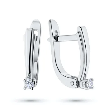 

Earrings made of white gold with diamond e0901sg05151800