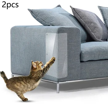 

4PCS Couch Sofa Cat Pet Scratch Guard Clear Anti-Scratching Furniture Protector For Couch, Chair, Carpet Or Love Seat