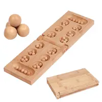 Mancala Board Games African Chess Game Folding Wooden Checkerboard Children Adults Strategy Games Educational Toys 1