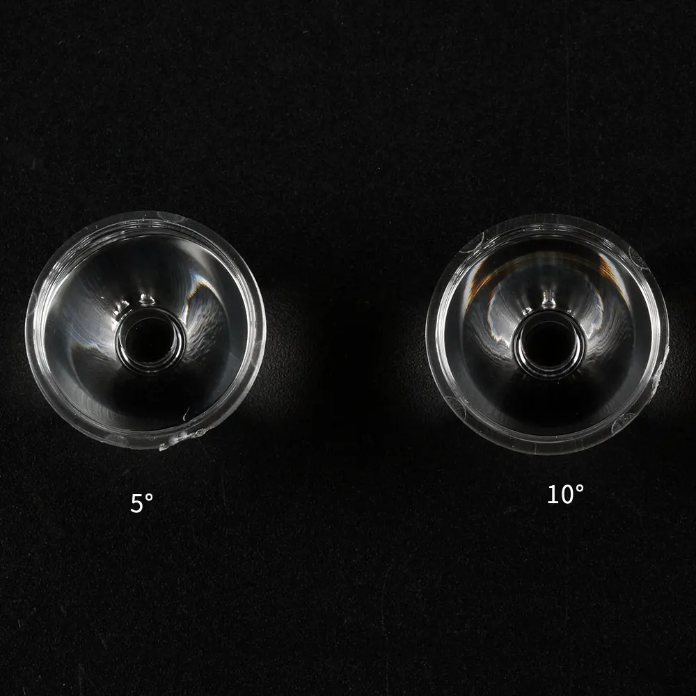 5/10/15/20/30/45/60/85도 20MM TIR 렌즈, 플랫 스타일, 3535 LED(xp,sst20,LH351D 등)