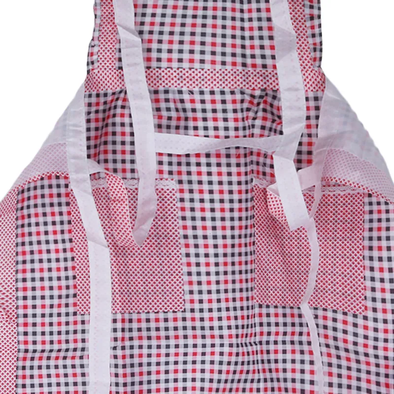 Waterproof Lace Princess Apron Striped Sleeveless Apron for Women Thick Double Layer Kitchen Simple Style Housework Apron