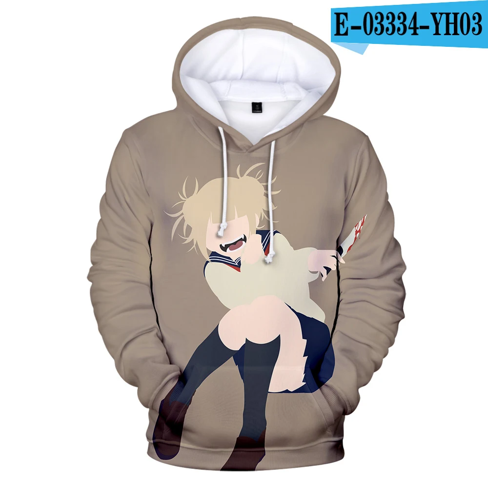3D Высокая уличная аниме Himiko Toga 3D толстовки для мужчин/женщин Harajuku хип хоп горячая Распродажа 3D Himiko Toga толстовки для мальчиков/девочек - Цвет: 3D
