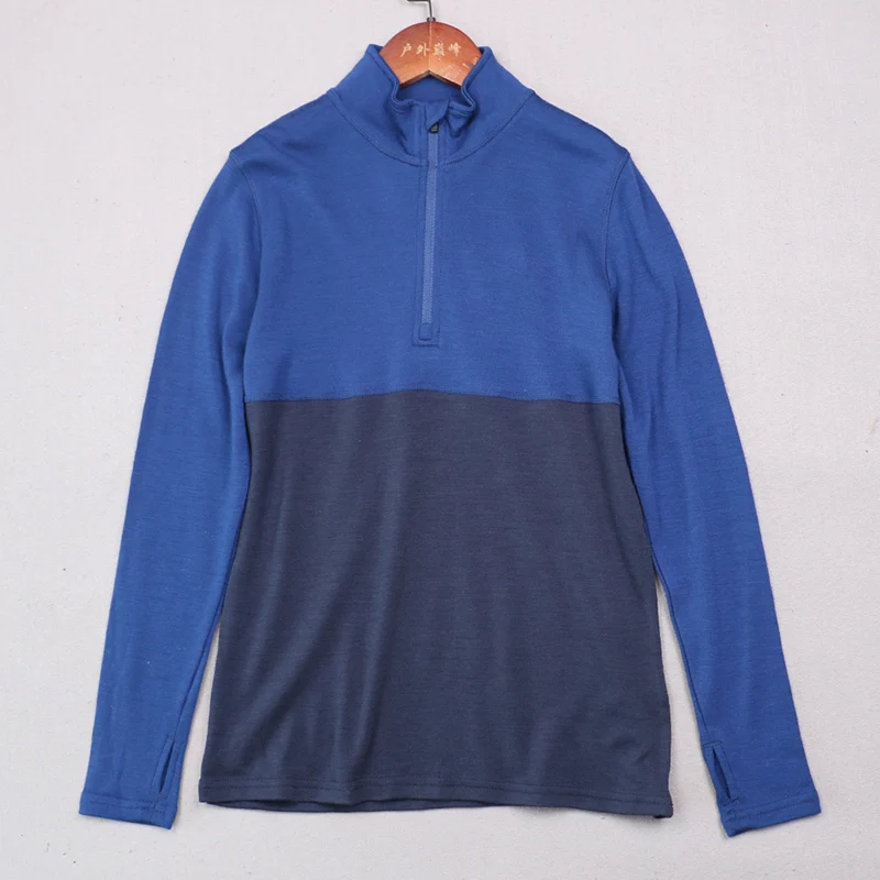 Kids 100% Merino Wool Sweater 1/2 Zip Base Layer Merino Wool Thermal Top Boys Girls Warmer Soft Moisture Wicking Euro Size