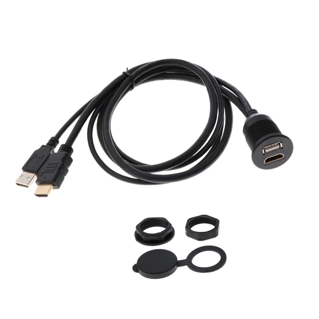 Высокая производительность автомобиля USB2.0 HDMI AUX удлинитель 1 метр
