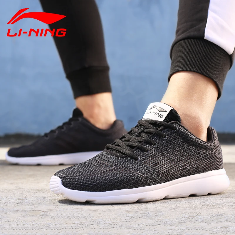 Pаспродажа Li Ning мужские кроссовки дышащие простой в запуске кроссовки EVA подошва обувь Мягкая подкладка спортивная обувь ARJL001
