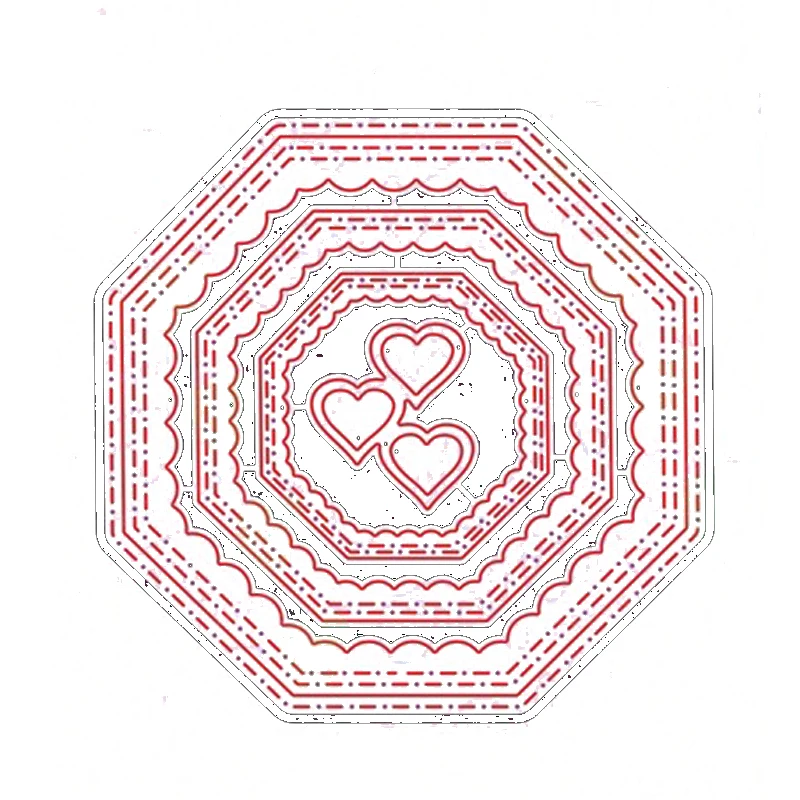 Timbri in silicone trasparente e fustelle in metallo per decorare carte Scrapbook Craft-die-H5694