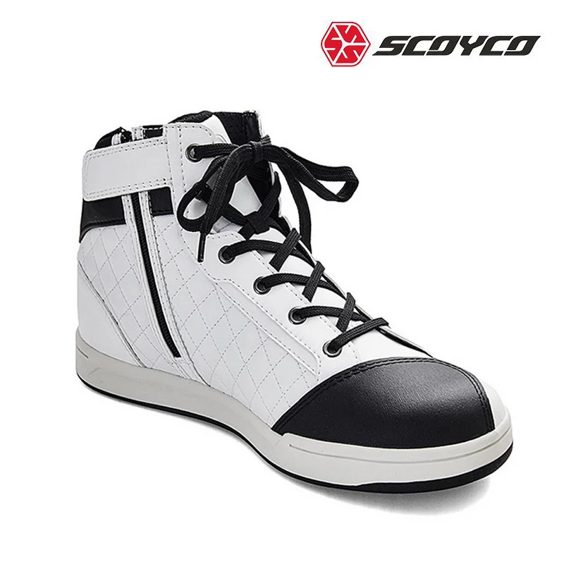 Couple Moto Cycling Shoes Biker Motorboats Motorbike Riding Shoe enduro Motorcycle Boots rider protective Motocross boot scoyco