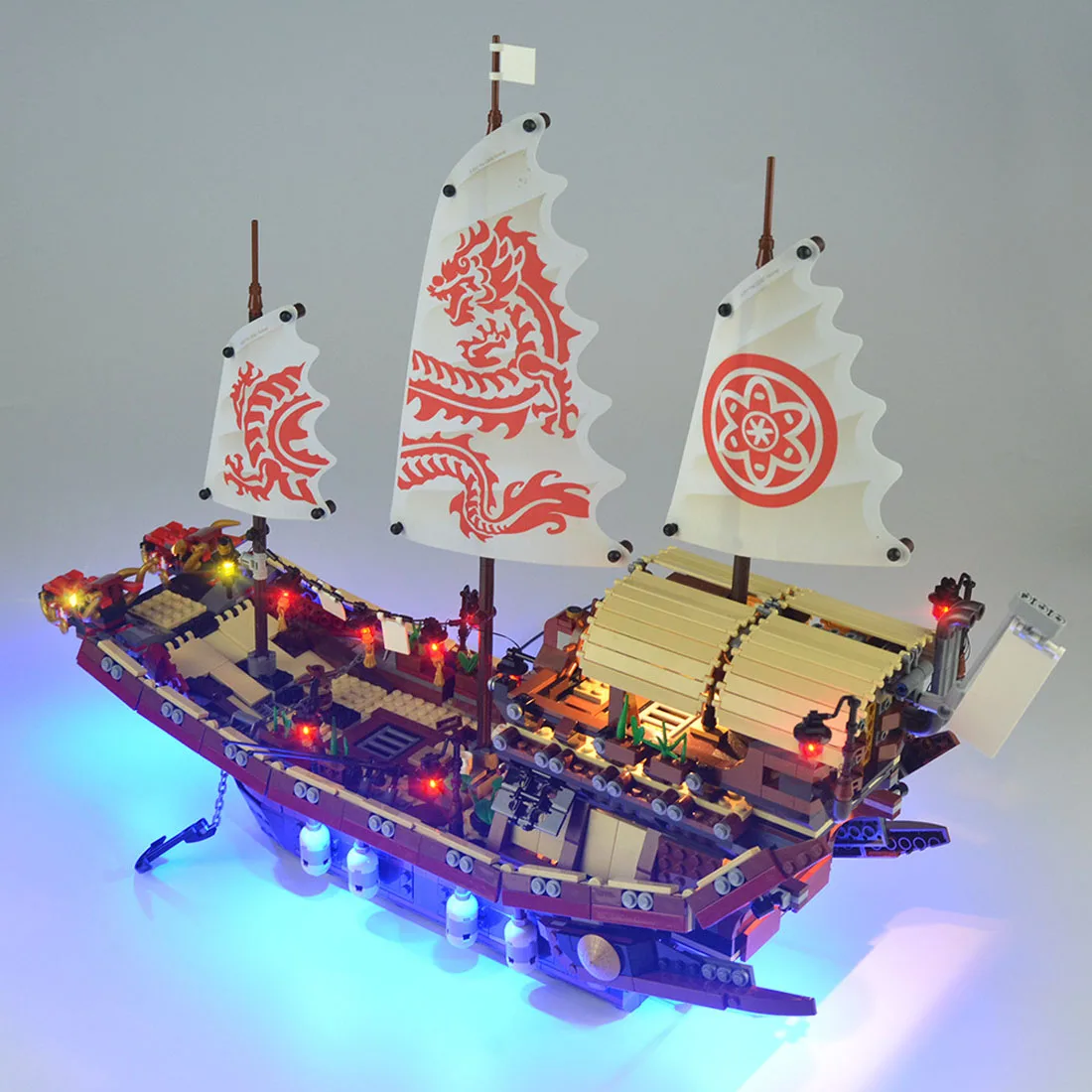 Светодиодный USB светильник комплект аксессуаров для Ninjago Final Fight Of delivery Bounty 70618