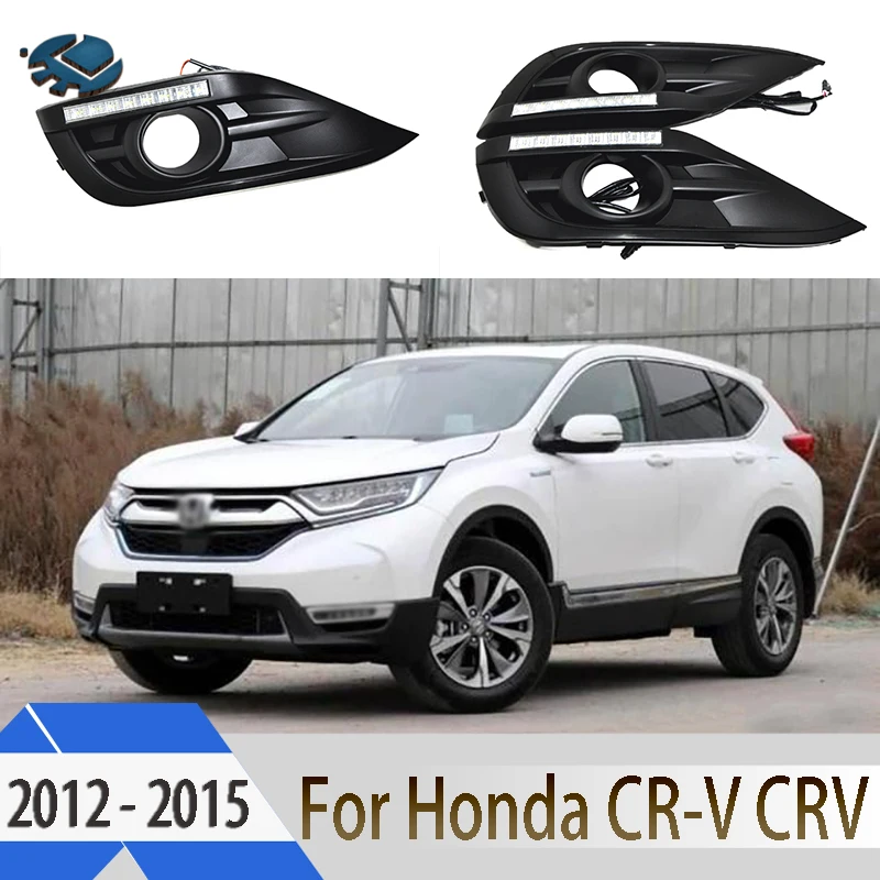 LED Daytime Driving Running Light For Honda CR V CRV 2012 2015 Fog lamp