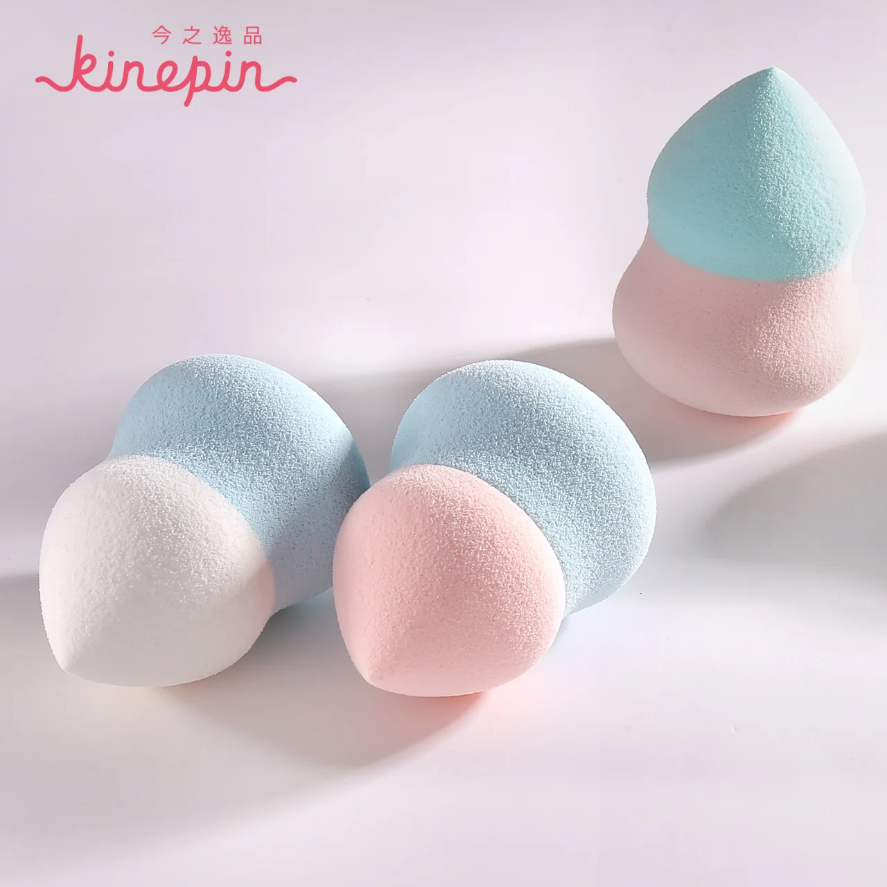 KINEPIN мокрого и сухого двойного назначения хлопок пышная тыква в форме косметического яйца капли воды кукла слоеный двойной цвет