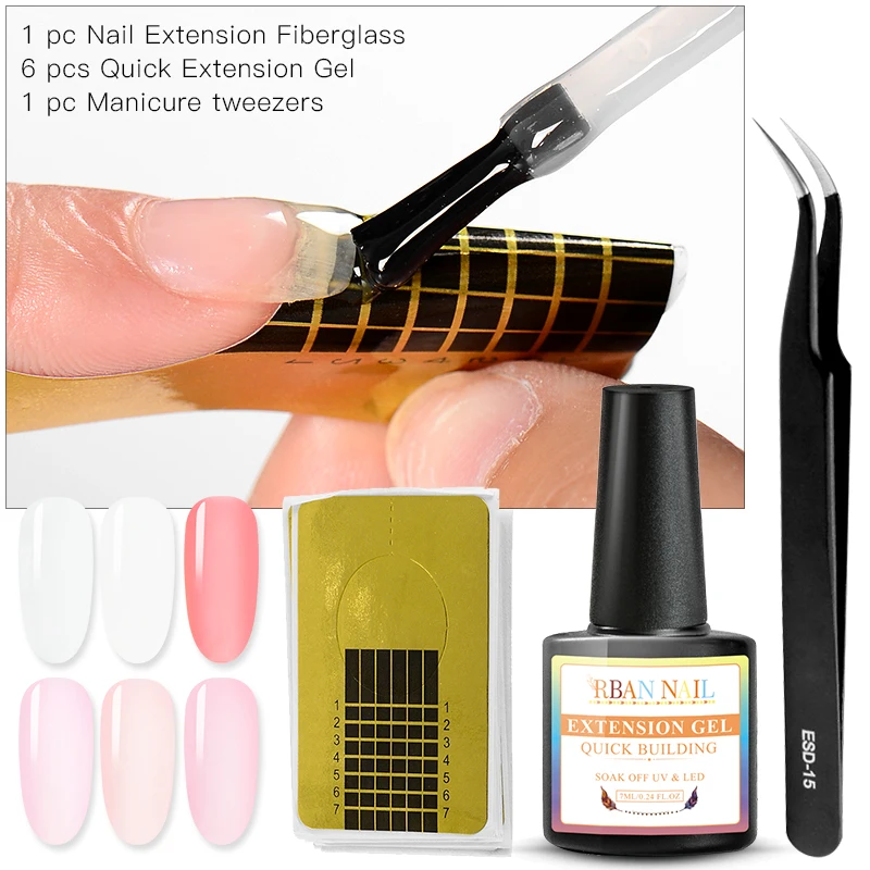 ZH05128 RBAN NAIL Poly гель продлевающий половой акт набор для быстрого строительства Гель-лак для ногтей Набор для дизайна ногтей набор инструментов для маникюра - Цвет: ZH05128