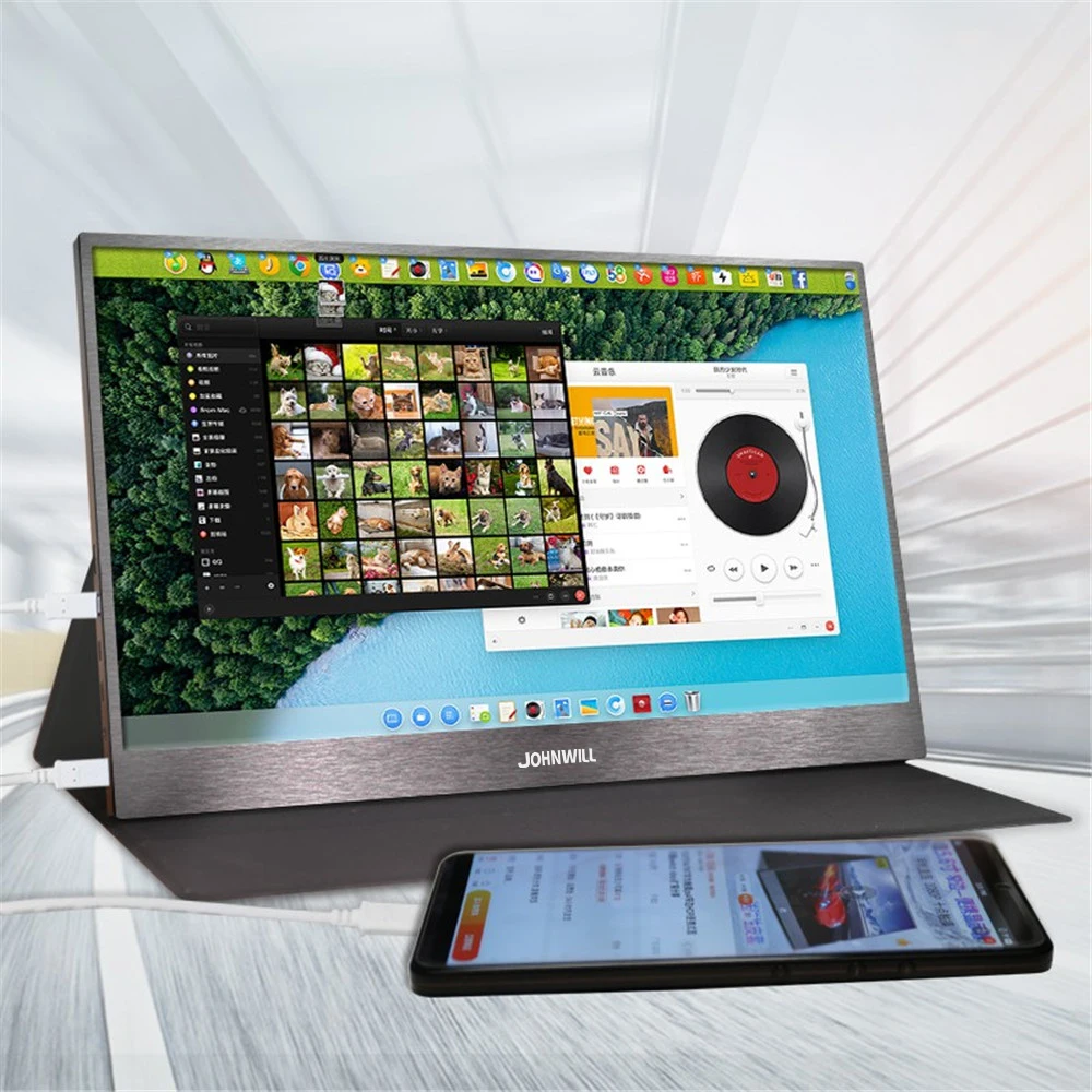 Touch screen HD Gaming Portable Monitor 15.6